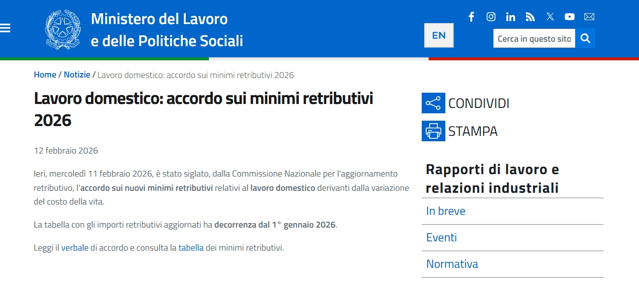 Badanti stipendio