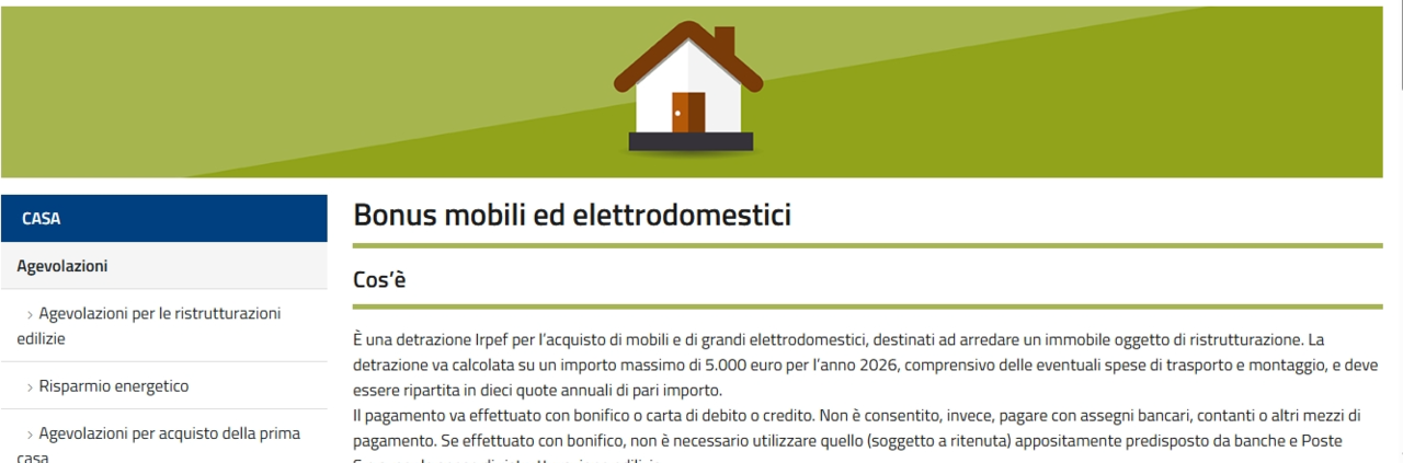 Bonus mobili
