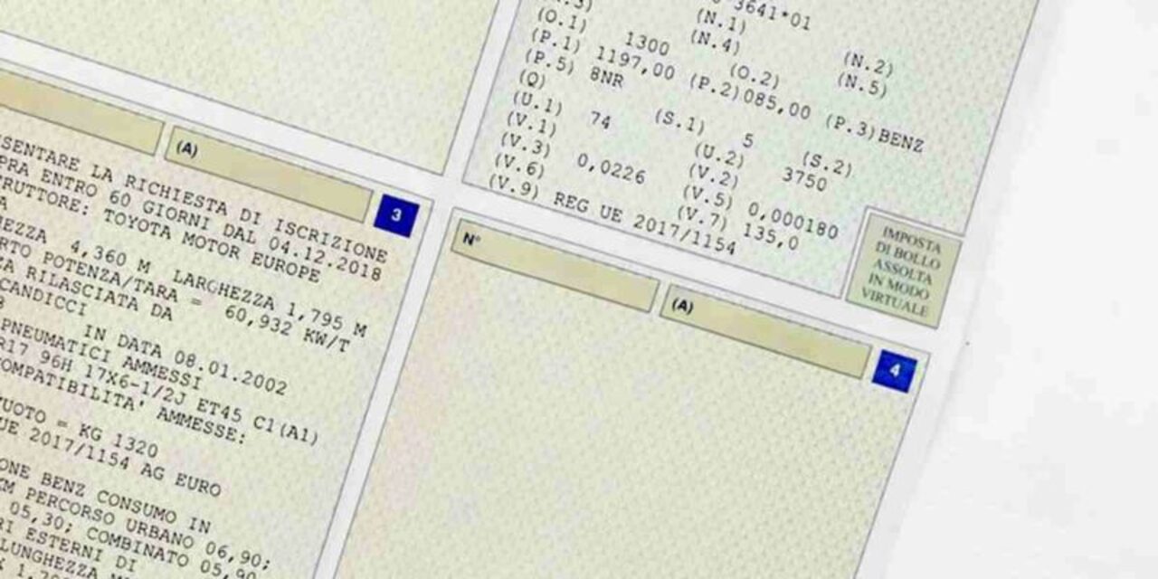Libretto auto esonero bollo.